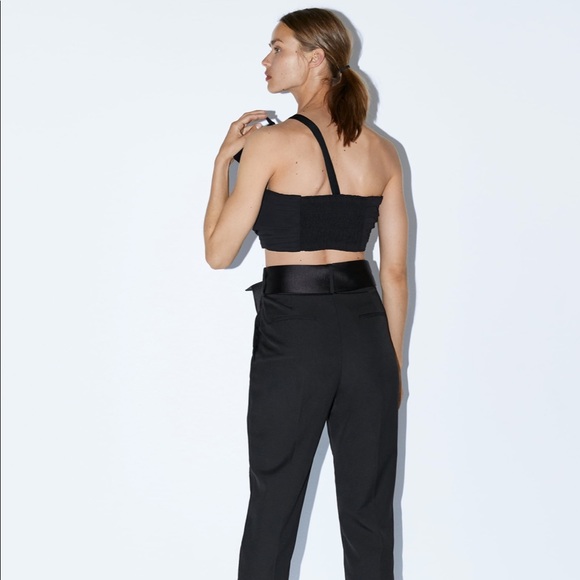 ZARA Knotted Cropped Top - Picture 7 of 8